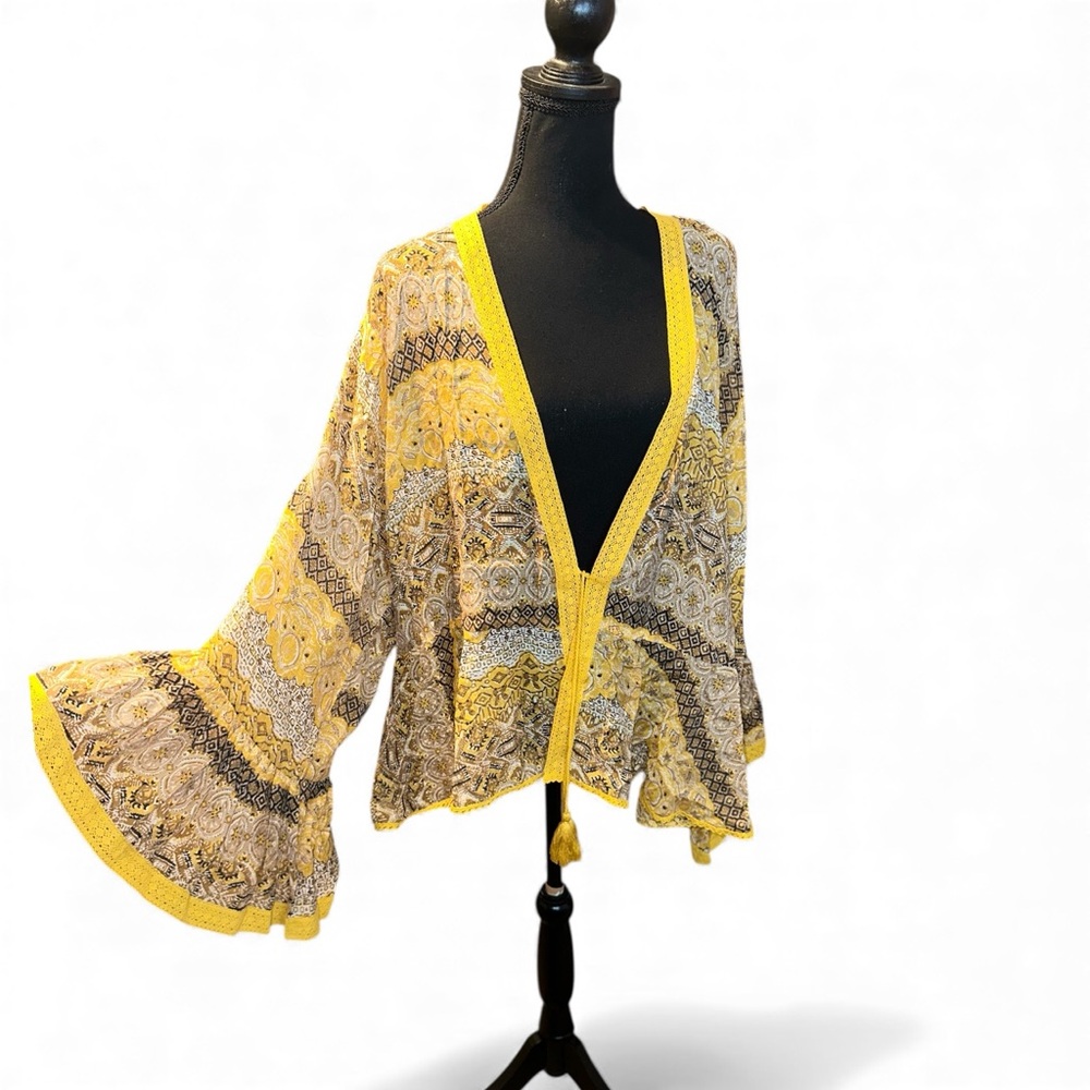 Easel Sunlit Patchwork Kimono - image 7